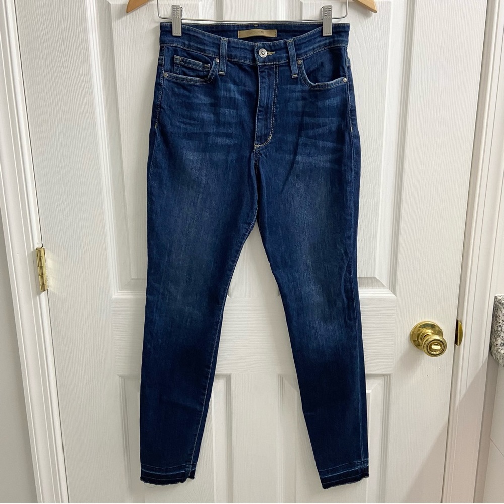 Joe’s Jeans Ruth Skinny Jeans Women’s 27 Raw Hem Denim Dark Wash